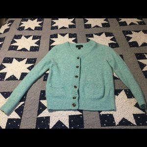 J.Crew Wool/Cashmere Mint Cardigan